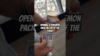 Opening White Flare…on top of The Strat!#pokemon #pokemoncommunity #pokemontcg #pokemoncards