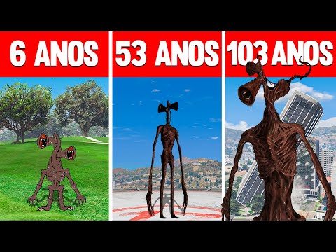 SOBREVIVENDO 103 ANOS COMO SIREN HEAD NO GTA 5