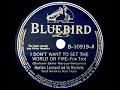 1st RECORDING OF: I Don’t Want To Set The World On Fire - Harlan Leonard (1940--Myra Taylor, vocal)