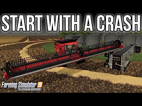 WELKER FARMS FS19! HARVEST BEGINS WITH A CRASH! (SEASONS)