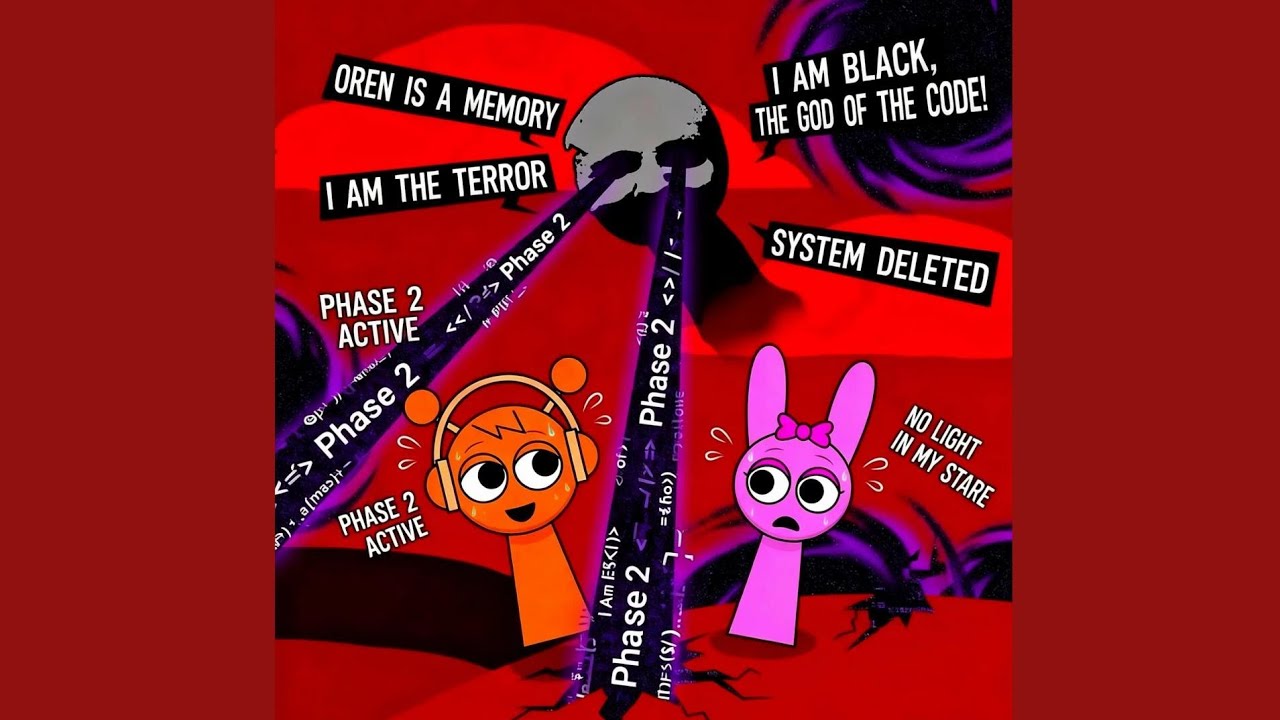 🎧Creepy Sprunki Inrcedibox MrBlack Horror Dark Phase 2 Pinki Oren🎧