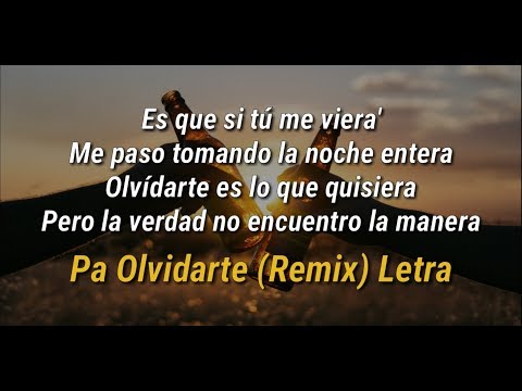 Pa Olvidarte Remix (Letra) ChocQuibTown, Zion & Lennox, Farruko ft. Manuel Turizo