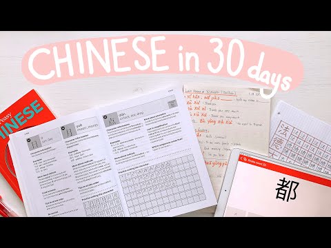 How I learned Chinese Mandarin in 30 Days + tips on how to learn 2 languages | study with me