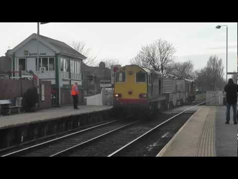 20308 Top'n'Tail 20309 6C52 Heysham - Sellafield flasks 6th March 2012