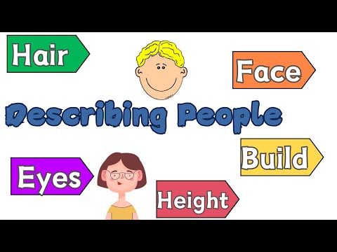Describing People | Physical appearance for kids + GAME
