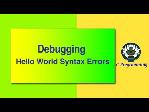 53d Debugging Hello World Syntax Errors