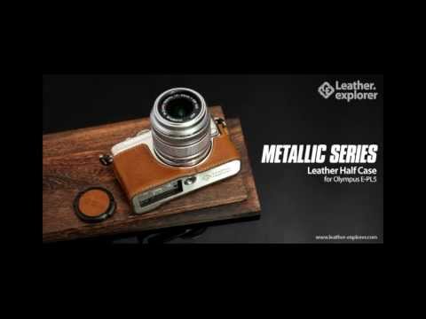 Leather Explorer - Metallic Series Cow Leather half case for Olympus E-PL5