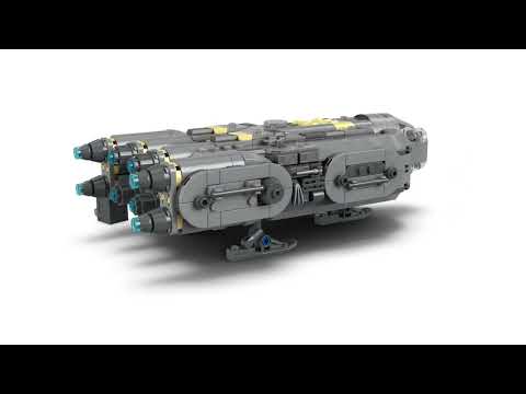 Gambar LEGO Star Wars Anzellan Starship Set 701 pcs 75445 - Abu-Abu