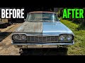 First Wash in 50 Years! Deep Cleaning an Abandoned 1964 Impala 