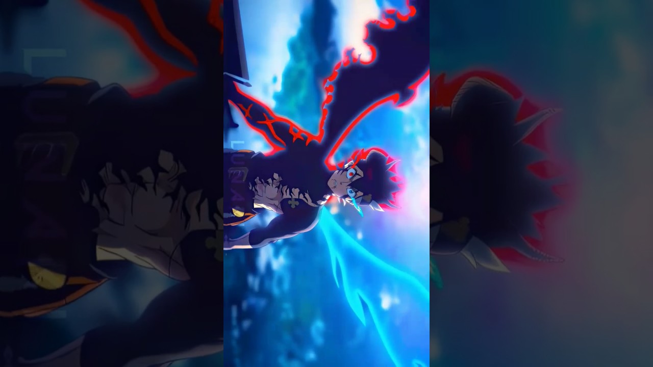 Asta Demonic Angel Form Vs Wizard King Conrad 😈 #blackclover #asta #animeedit