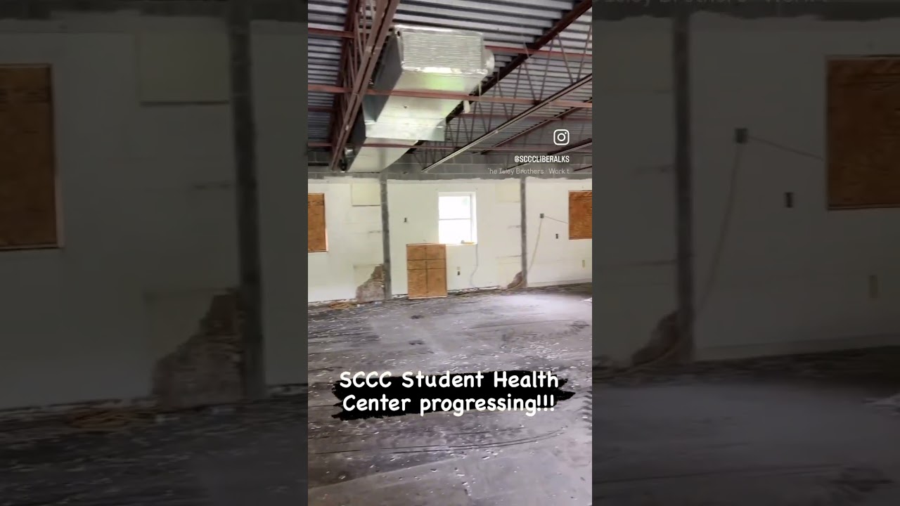 SCCC student health center coming along! #shorts #studenthealth #construction #scccsaints