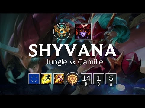 Shyvana Jungle vs Camille - EUW Challenger Patch 8.13
