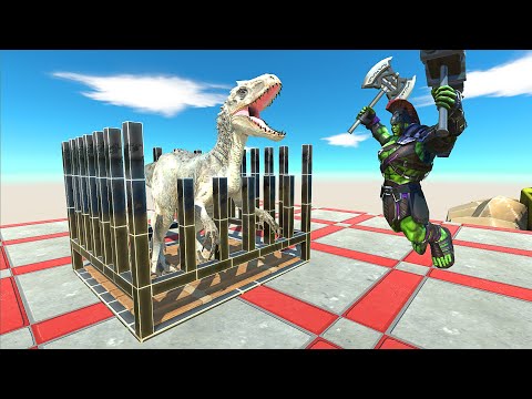 INDOMINUS REX Escape From Cage - Animal Revolt Battle Simulator
