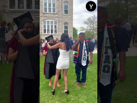 during her graduation day she doing something special