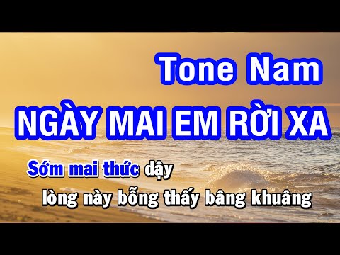 Karaoke Ngày Mai Em Rời Xa - Tone Nam