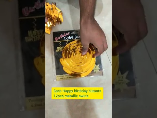 Vídeo relacionado con Happy 60th Birthday Party Hanging Swirls Streams Decoración de techo, Celebration 60 Hanging Swirls para 60 años de edad, Rose Gold Birthday Party Decorations Supplies