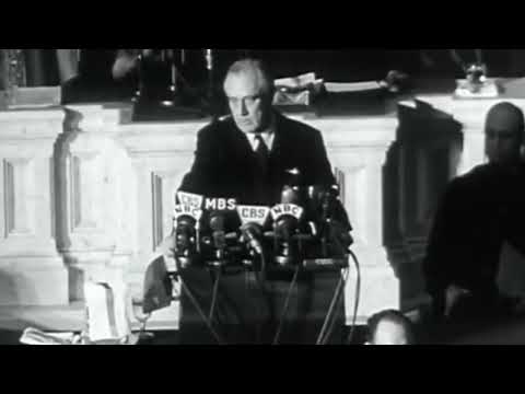 Discurso de la Infamia de Franklin D. Roosevelt y declaración de guerra a Japón