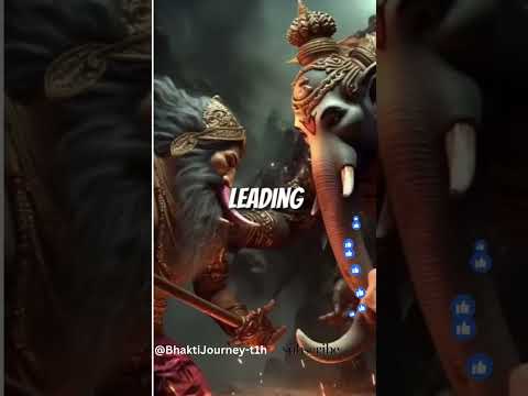 Ganesha willingly allowed Parashurama's axe to chop off his left tusk #facts #shiva