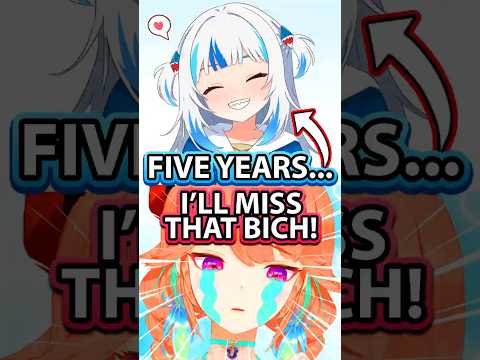 Kiara Cries Over Gura's Graduation [Gawr Gura Hololive EN] #vtuberclips #hololiveen