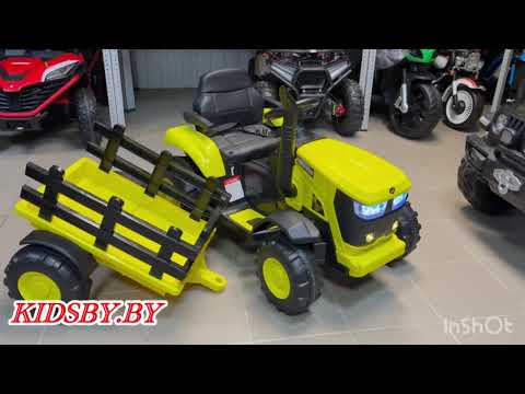 фото детский электромобиль baby driver r222 трактор с прицепом 0