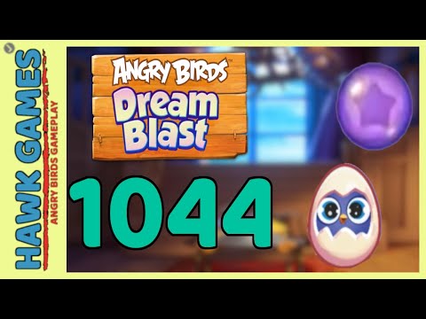 Angry Birds Dream Blast Level 1044 - Walkthrough, No Boosters