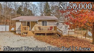 Quiet Missouri River Cabin on 1.97 Acres for $150K