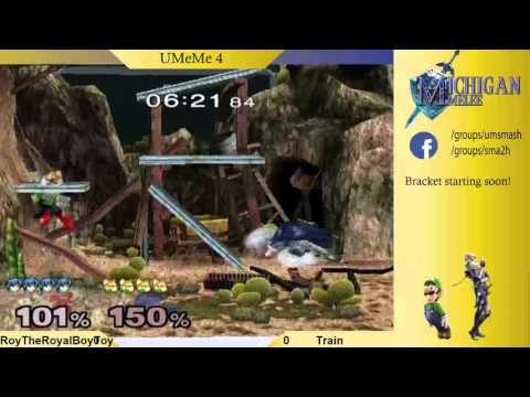 UMeMe 4 - RoyTheRoyalBoy (Marth) vs Train (Falco) Winners Round 1