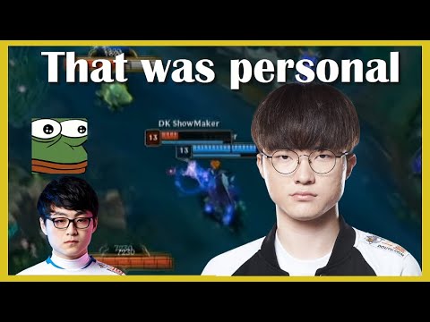 Faker ignores everyone but Showmaker