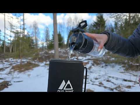 Out-Zone retkikeitin ja Retki Ice Fishing reppujakkara