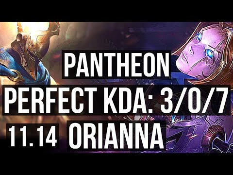 PANTHEON vs ORIANNA (MID) | 3/0/7, 66% winrate | KR Grandmaster | v11.14