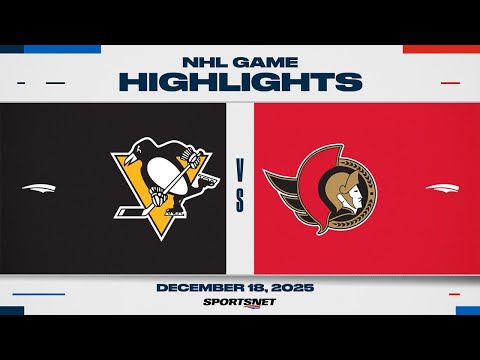 NHL Highlights | Penguins vs. Senators - December 18, 2025