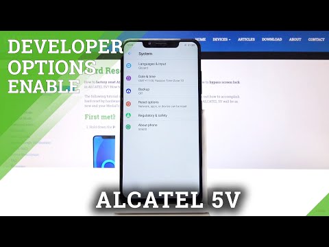 How to Activate Developer Options in ALCATEL 5V - Advanced Settings