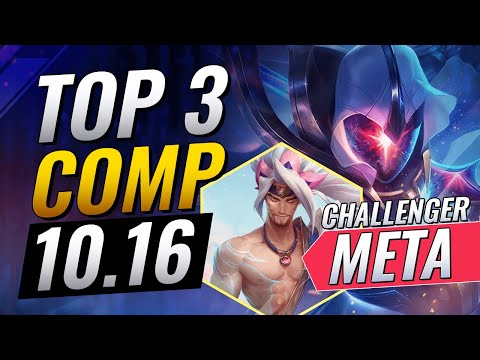 TOP 3 COMPS ON PATCH 10.16 - FREE ELO!!! - Teamfight Tactics