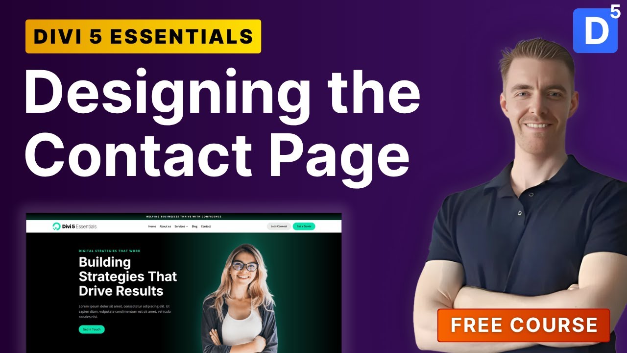 Step 7: Designing the Contact Page in Divi 5 | Contact Form Setup