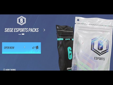 Opening 7 ESport Packs - Twitch Drops - Rainbow Six Siege