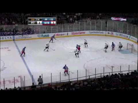 Pittsburgh Penguins V.S New York Rangers Highlights 2010-3-4