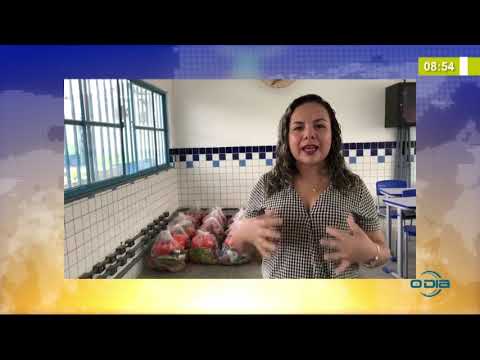 BOM DIA NEWS 01 04 20  Distribuição de cestas básicas para alunos da rede municipal