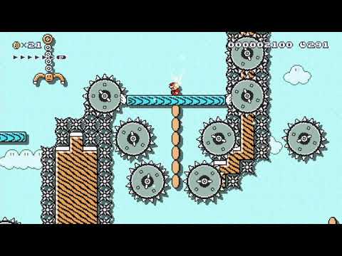 Super Mario Maker 2 - Blue Platform Jumping Skills V