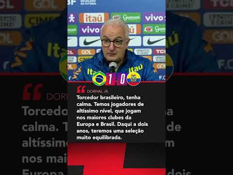 Dorival pediu calma à torcida e deu 'prazo' pra seleção estar equilibrada #shorts