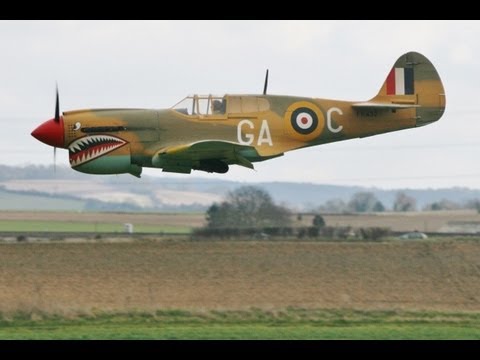 LARGE 1/5 SCALE RC MODEL - ZIROLI P40 KITTYHAWK / WARHAWK 96 inch `GA-C` 3W 75cc -  (RE-TEST FLIGHT)
