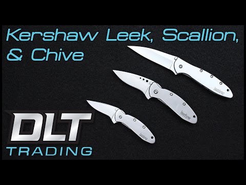 Kershaw Leek, Scallion, & Chive Comparison with Engraving Options