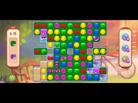 [Gameplay] Homescapes - Level 852 (No Boosters)