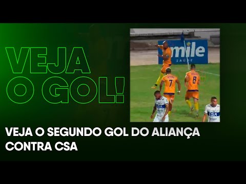 Veja o segundo gol do Aliança contra o CSA pelo campeonato Alagoano