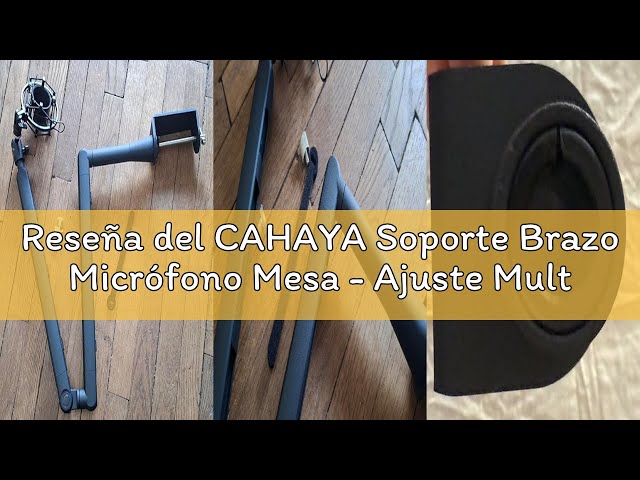 Vídeo relacionado con CAHAYA Soporte Brazo Micrófono Mesa - Ajuste Multidireccional Plegable Metal Capacidad de Carga 2500g para Podcasting y Streaming