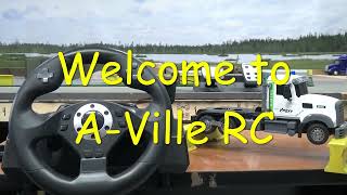 RC Construction Site! Steering Wheel Controls RC Semi Truck | Excavato