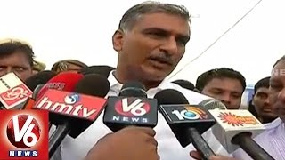 Minister Harish Rao offer special prayers in Bhadrachalam | Godavari Pushkaralu | V6 News