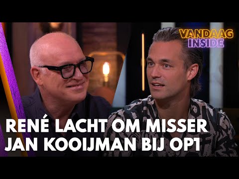 René lacht om misser Jan Kooijman bij Op1: 'Dit vind ik goed!' | VANDAAG INSIDE