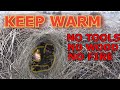 Winter Survival Shelter Stay Warm Overnight With No Fire