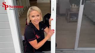 How To Put Sliding Security Screen Door Back on Tracks