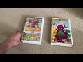2 Damaged Barney VHS Tapes